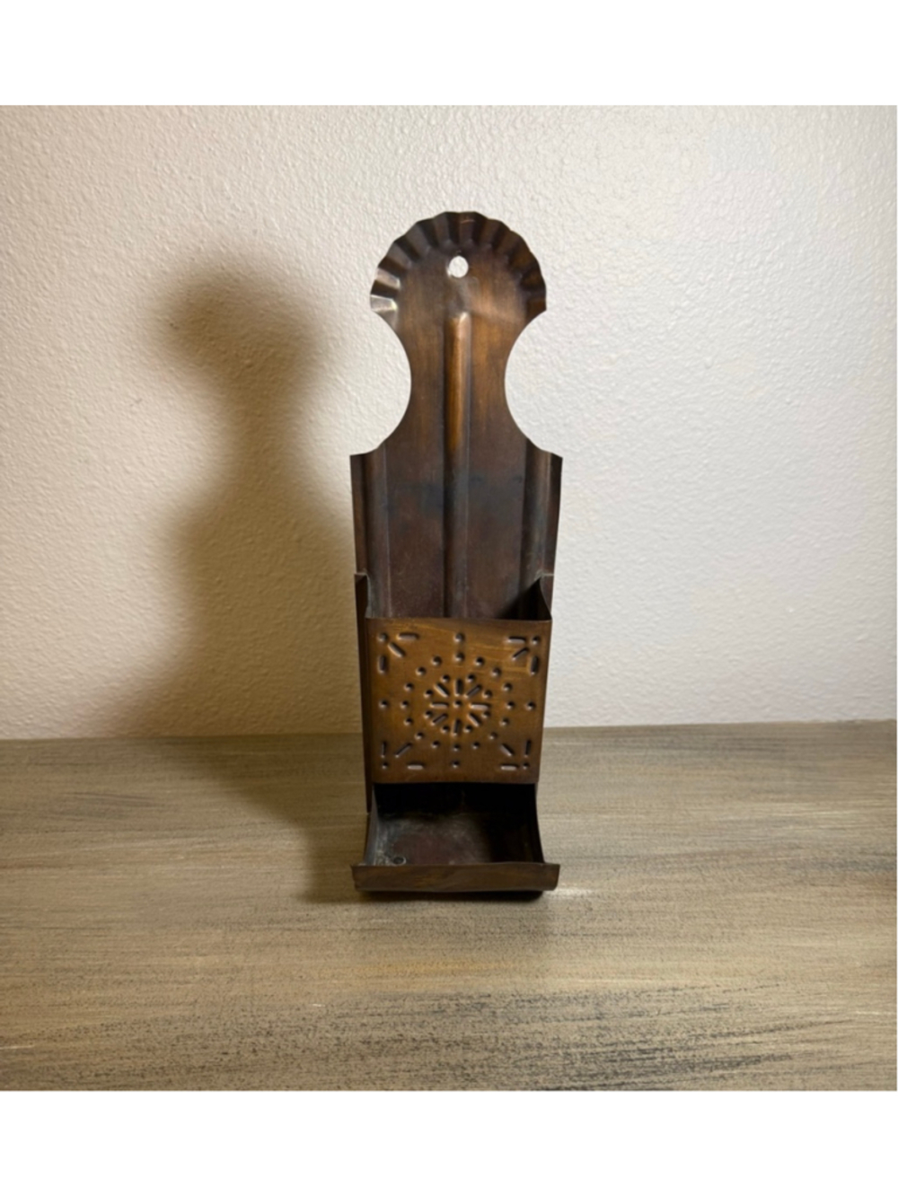 Vintage Pfaltzgraff Village copper match holder #Cottagecore #Grandmacore